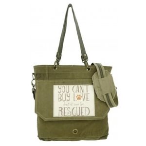 Vintage Addiction Rescue Dog Crorossbody/Messenger Bag